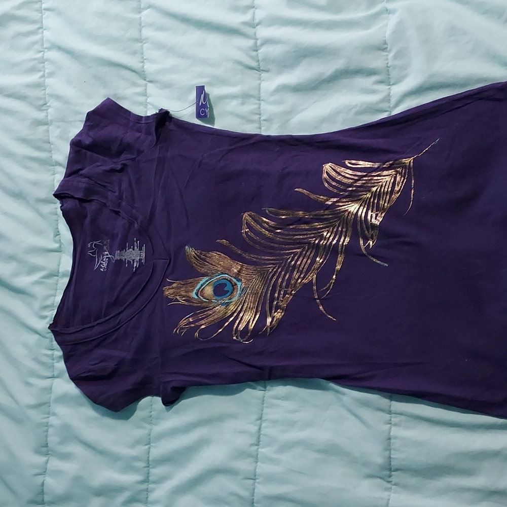 Miley Cyrus XS purple tee